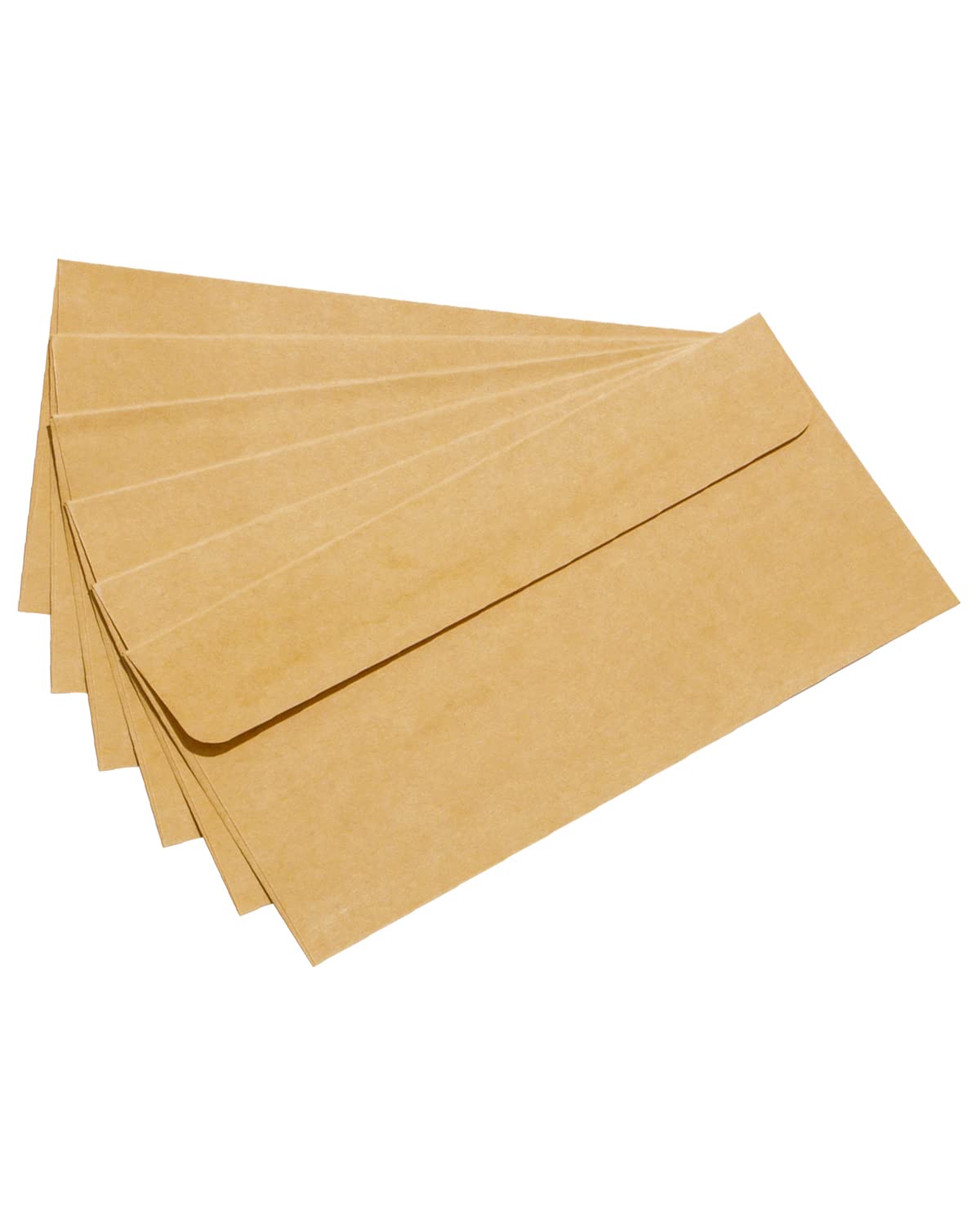 Koperty z papieru typu kraft, koperty (100 sztuk) z papieru typu kraft w stylu vintage – 80 g/m² (DIN DL – 220 x 110 mm)