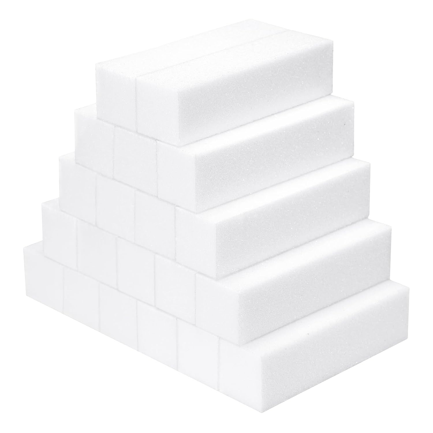 Nail Buffer Block, 20 Pcs Buffer Nail Buffer Square Sponge Nail File for Nail Salons, DIY Nail Art at Home