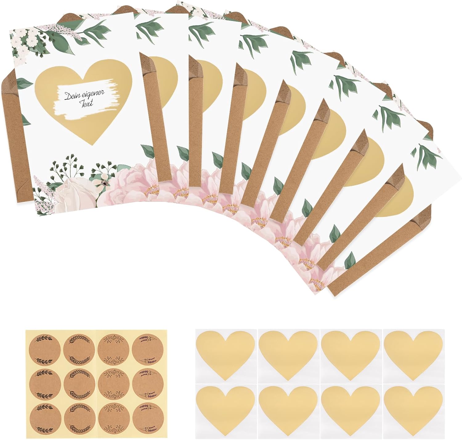Carehabi Scratch Cards to Write Yourself – Greeting Card, Postcard for Birthday – Happy Birthday Cards as Postcard Set – Ideal as a Greeting Card and Voucher for Men and Women