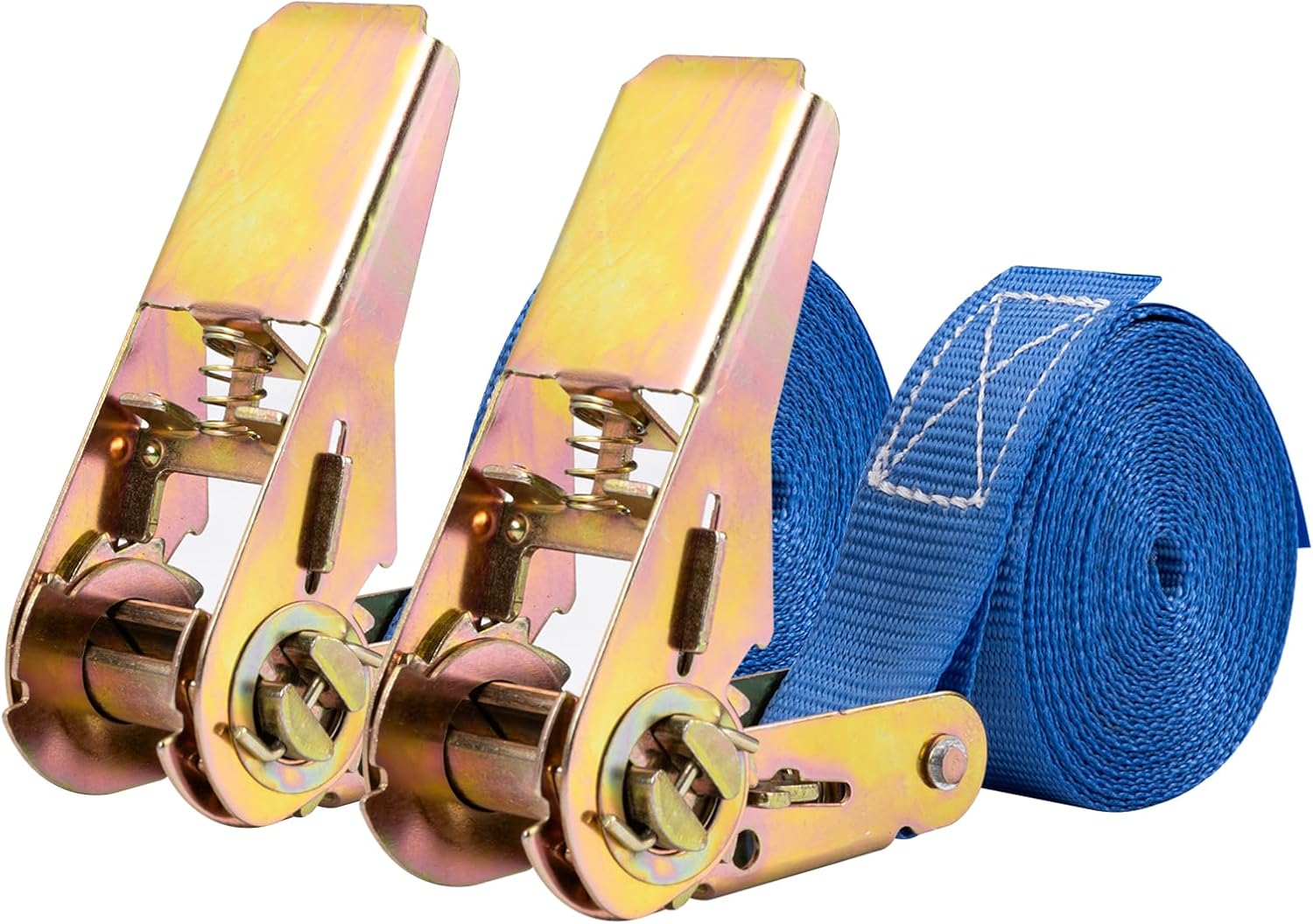 Carehabi Cinghia di fissaggi 4M,Set da 2 Pezzi,Lunghezza Fino a 800 kg,Cinghie di serraggio Per il trasporto di materiali,motocicli,biciclette,rimozioni,pacchi bagagli,camping(Blu)