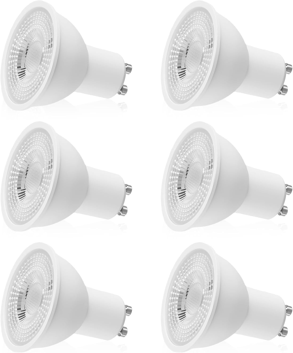 Noa Home Deco 6 Pezzi Lampadine GU10 LED 5W 550LM 3000K Faretto LED