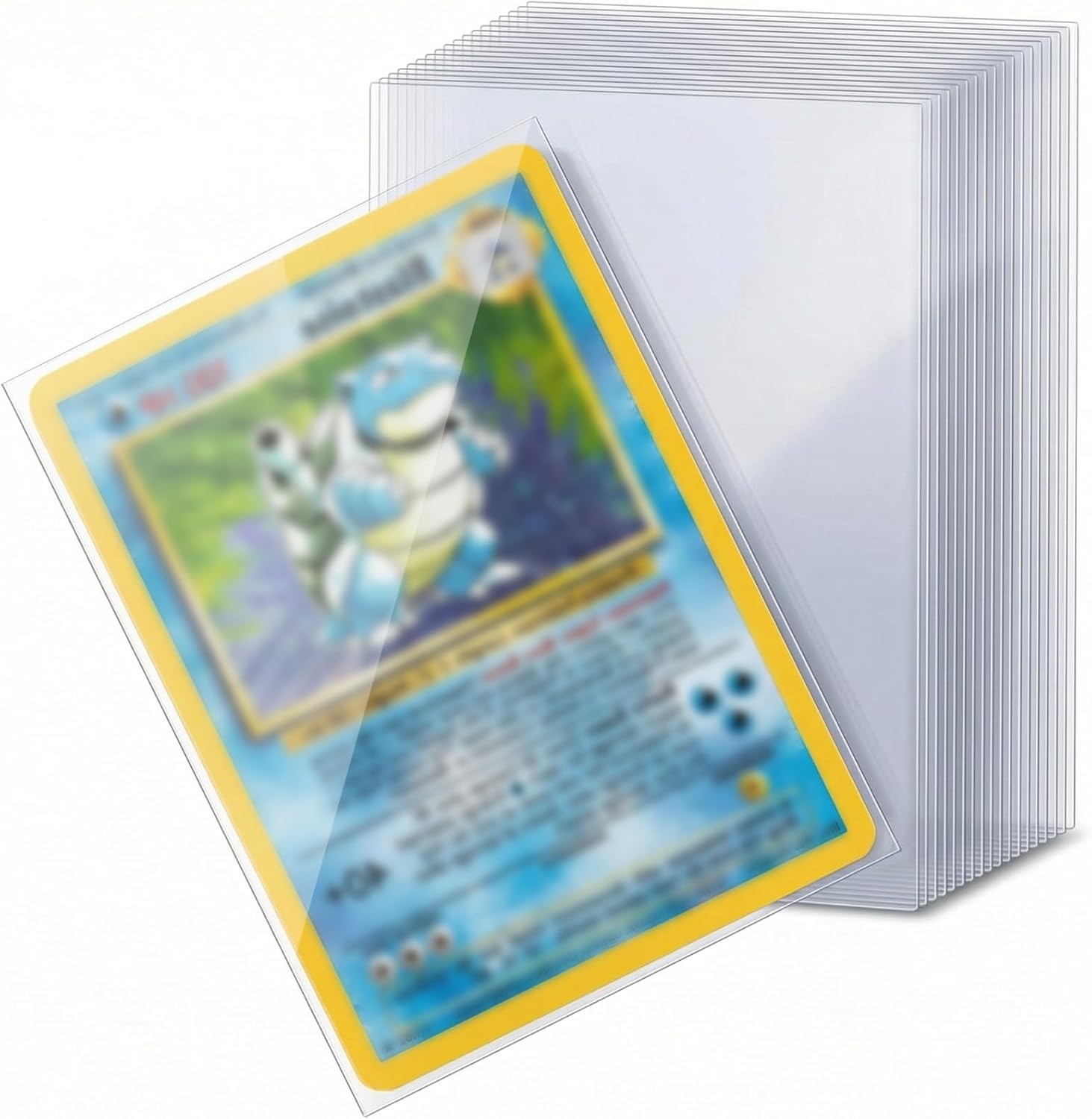 Fundas para tarjetas de intercambio, 66 x 92 mm, fundas transparentes para tarjetas de intercambio, accesorios para tarjetas coleccionables de Pokémon (500 unidades)