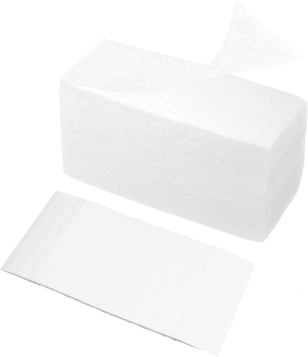 Bandas Depilatorias 600 Piezas Tiras de Cera No Tejidas para Todo Tipo de Cera para Depilación Facial y Corporal