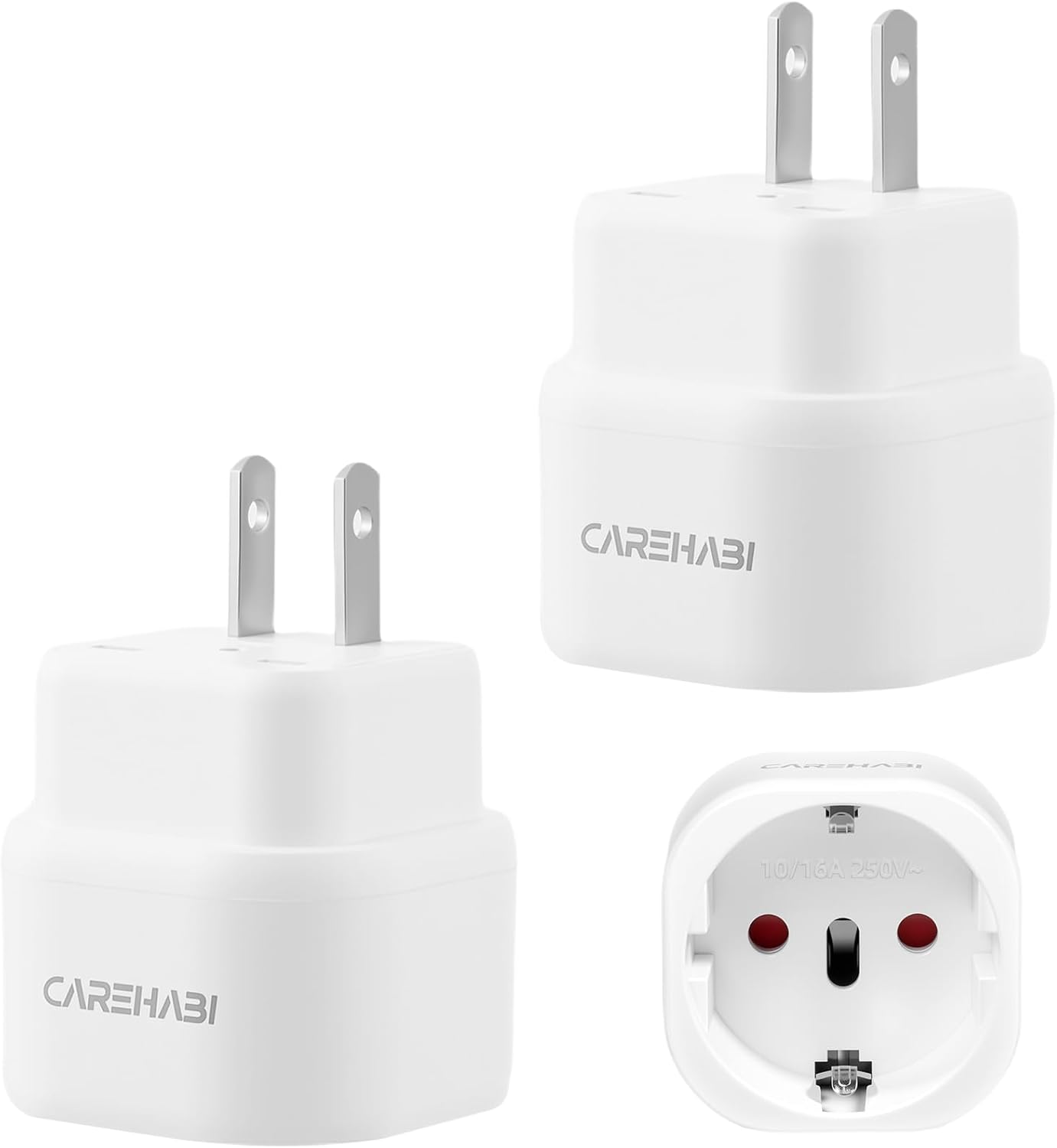Set med 2 Japan Reseadapter, Kanada, Plug, Utomhuskontakt Typ A Anslutning, Tour-America-kontakt, USA till Japan, Kina, USA, Kanada, Mexiko, Panama